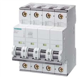 STOCK) Interruttore magnetotermico 6KA 4p C 10A -63A Siemens 5SY64..   5SL64..