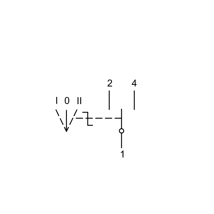 COMMUTATORE  DIN  1 mod  1-0-2    63Amp   Tracon    SVK1-63