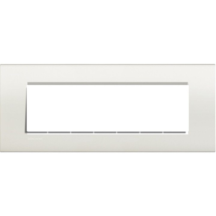 LNA4807BI BTICINO LIVING LIGHT QUADRA PLACCA 7 MODULI BIANCA