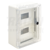 Armadio Elettrico ABS  con pannello 2x9 mod. din porta trasparente IP65,  330x250x130 tracon