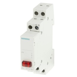 Siemens lampada spia 1modolo DIN 230V Rosso 5TE5800