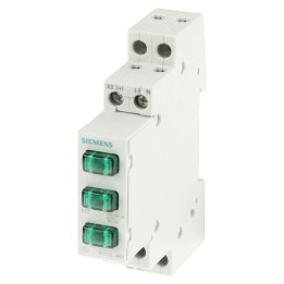Siemens lampada  3 Luci spia 1modulo din  230V verde 5TE5802
