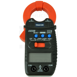 Pinza amperometrica digitale + TESTER      EM306B Tracon