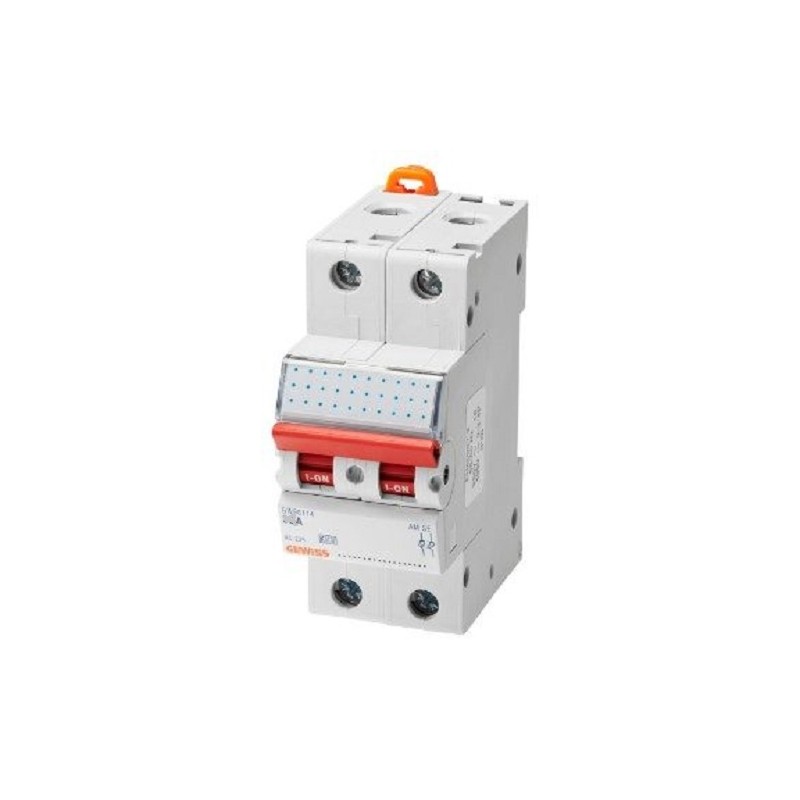 SEZIONATORE  GW96115  INTERRUTTORE DI MANOVRA  2P 40A 415V - 2 MODULI GEWISS
