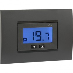 Vemer VE558300 – Termostato incasso alimentazione 230V KEO-A LCD  ( placca non fornita)
