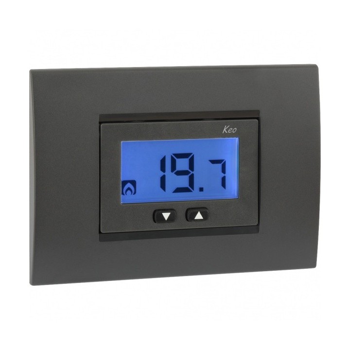Vemer VE558300 – Termostato da incasso con alimentazione 230V KEO-A LCD