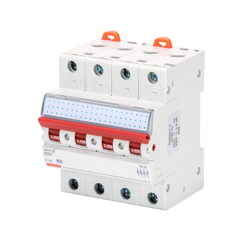 GW96135  INTERRUTTORE DI MANOVRA  4P 40A 415V - 4 MODULI GEWISS