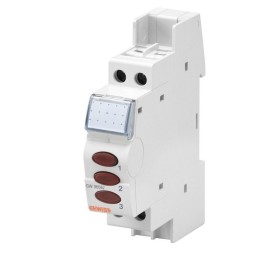 GW96592  LAMPADA DI SEGNALAZIONE - TRIPLA - ROSSO - 230V - 1 MODULO DIN