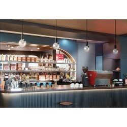 BASE con Lampadina Led a sfera Satellite 4W E27 2700K  470 lm