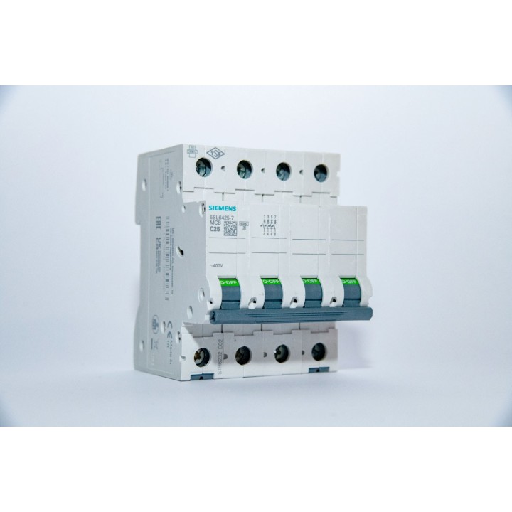 Interruttore magnet. 6KA 4p C 6A-63A Siemens 5SL64..7 ( non abbinabile con blocco vigi 5SM  )