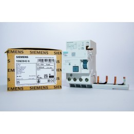 ( Stock )5SM2642-6 Blocco Differenziale 4 Poli 40A 300ma Tipo "A"  per Serie SY Siemens   5SM26436