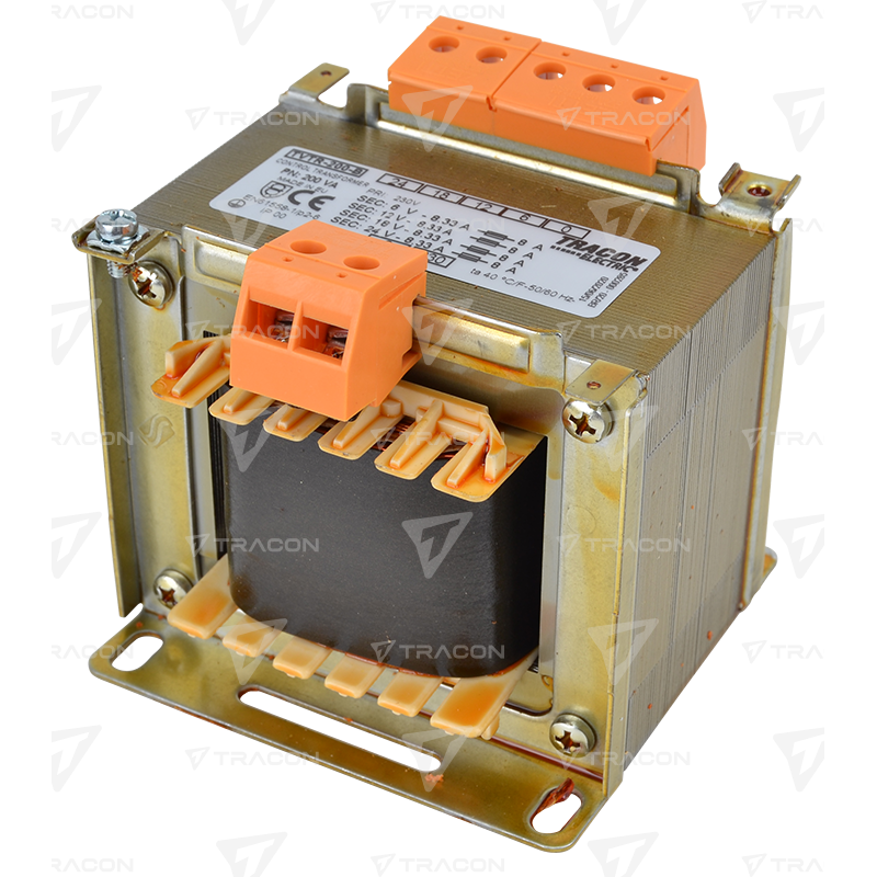 TRASFORMATORE  LAMELLARE  200VA    230V 6/12/24V  TRACON