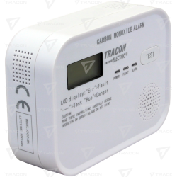 Rilevatore di monossido di carbonio (CO) certificato  EN 50291-  1:2018 - KM722364 Tracon CO218A