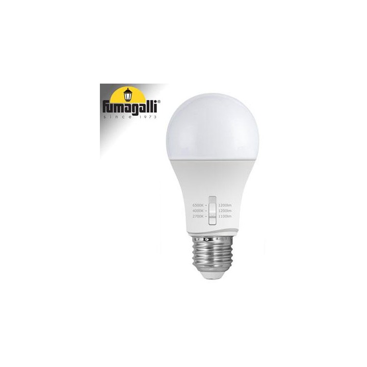 Lampadina LED E27 A60 - 8,5W - CCT - Fumagalli