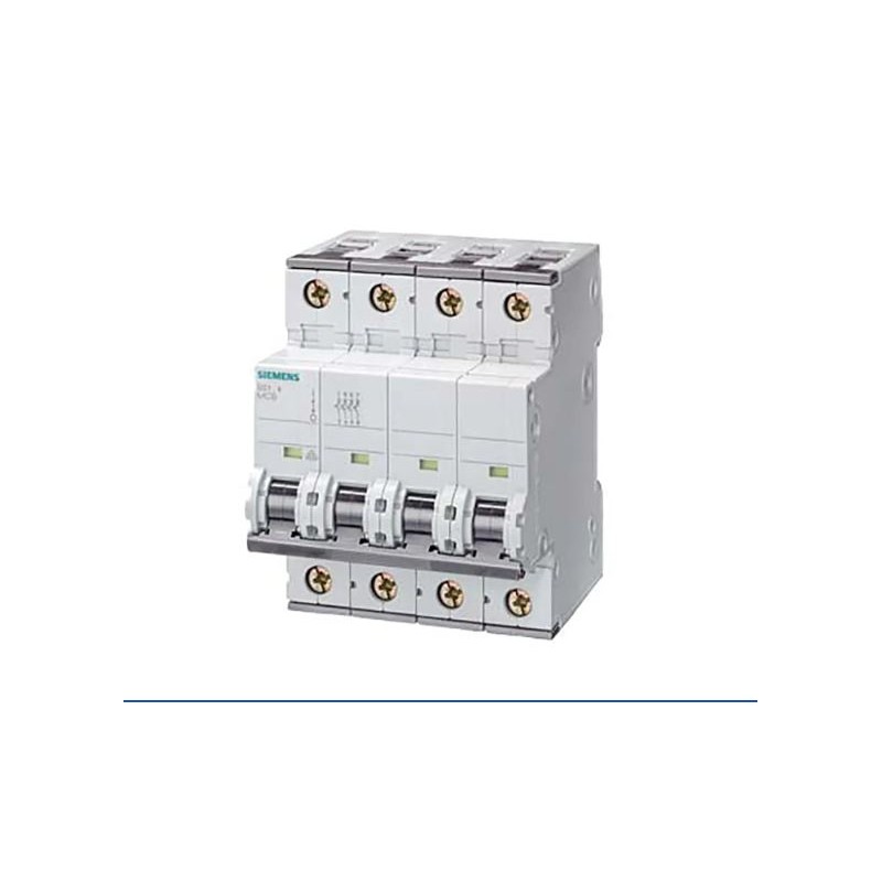 (STOCK) Interruttore magnetotermico 10KA 4p C 16A -63A Siemens 5SY44..