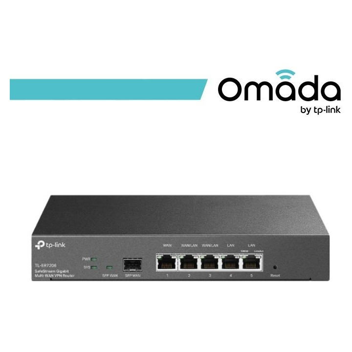 Omada Gateway Router VPN Gigabit Multi-WAN SafeStream - ER7206