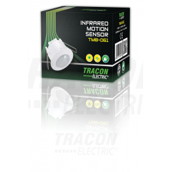 Sensore di movimento IR incassato, bianco 230V D. 75 TRACON TMB061