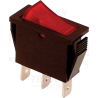 Interruttore per dispositivo, ON-OFF, con lamp., rosso 16(6)A, 250V AC TES21