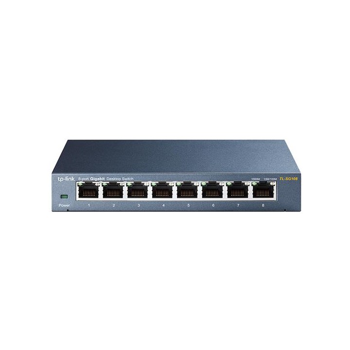 Switch 8 Porte Gigabit 10/100/1000 Mbps Plug & Play TL-SG108
