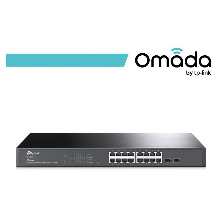 Omada Switch Smart 16 Porte Gigabit + 2 slot SFP - SG2218