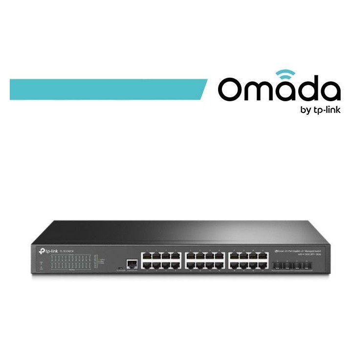 Omada Switch Managed L2+ 24 Porte Gigabit e 4 Slot SFP+ 10GE - SG3428X