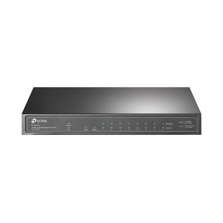 Switch 10 porte Gigabit 8 porte PoE+ 1 SFP TL-SG1210P