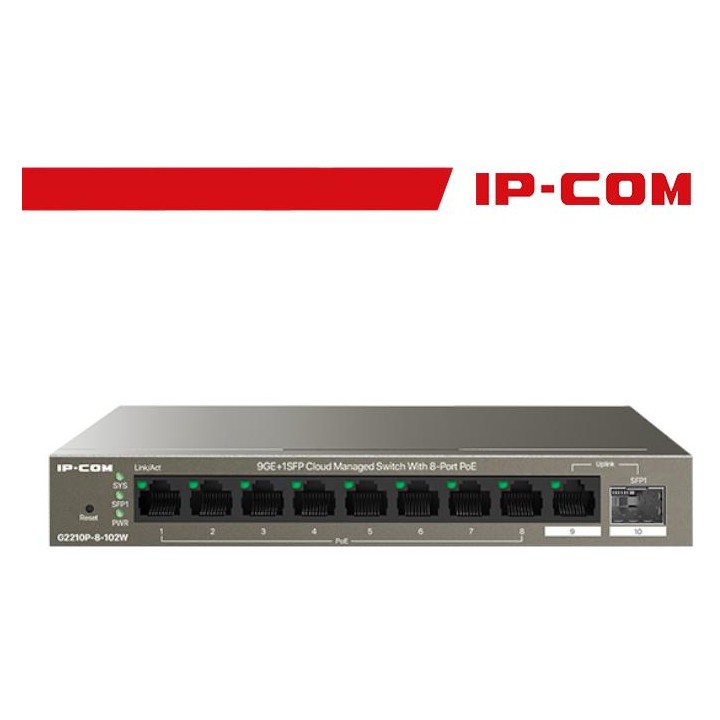 Switch IP-COM G3210P 8 porte PoE Gigabit