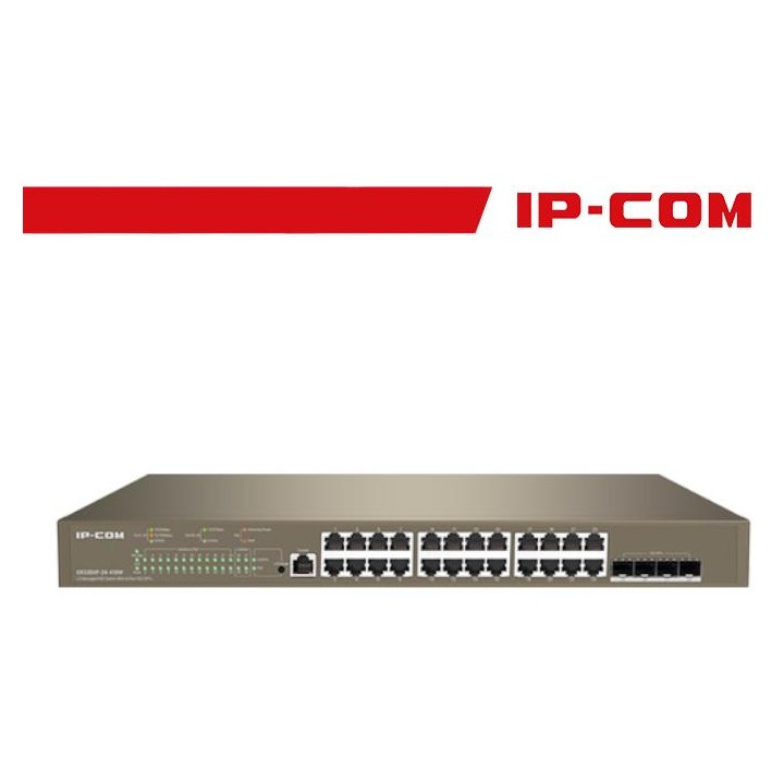 Switch PoE Cloud Managed 24 port GE + 4 SFP+ G5328XP-24-410W