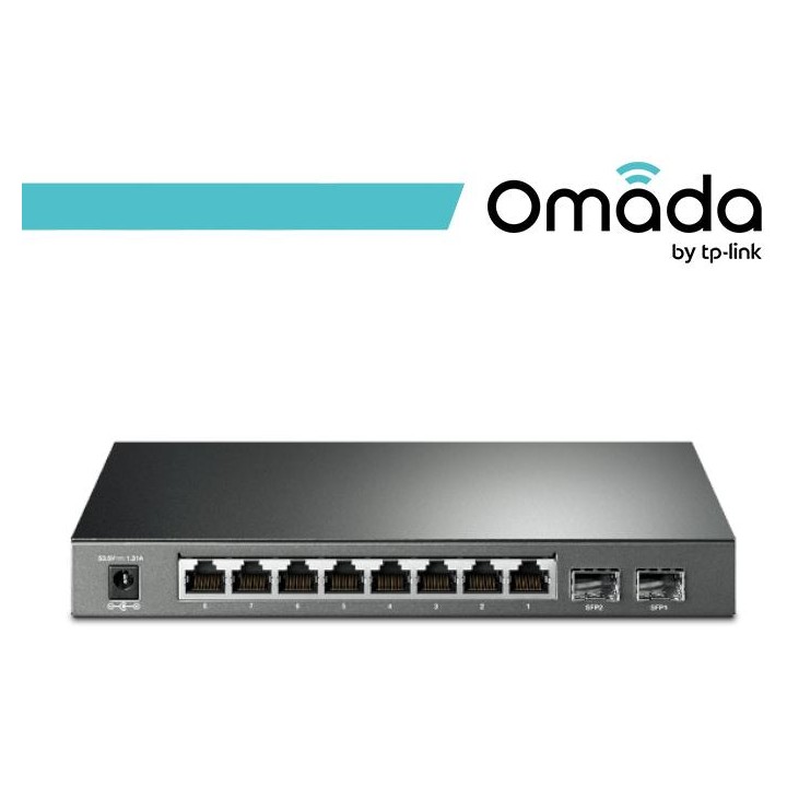 Omada Smart Switch JetStream Gigabit 8 Porte PoE+ 2 SFP - SG2210P