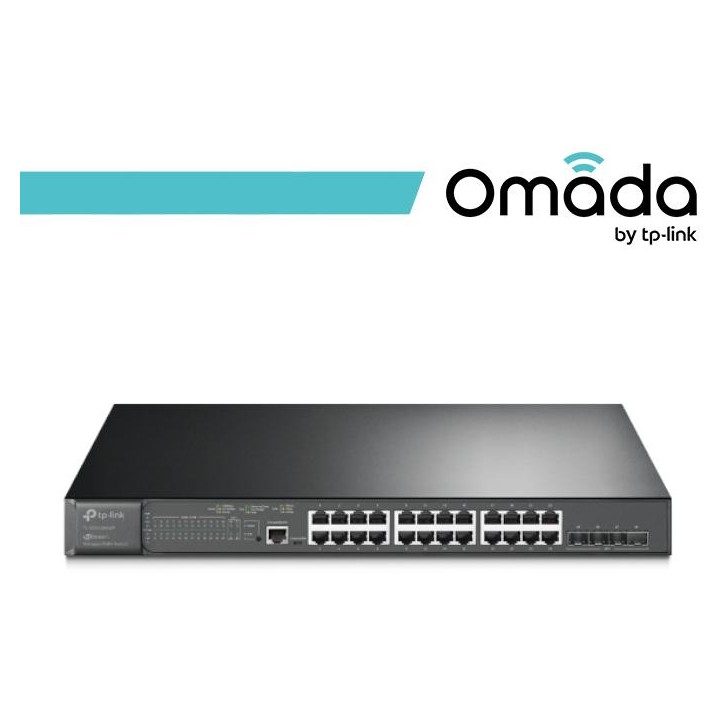 Omada Switch L2+ 24Porte Gigabit PoE+ 4SFP+10GE