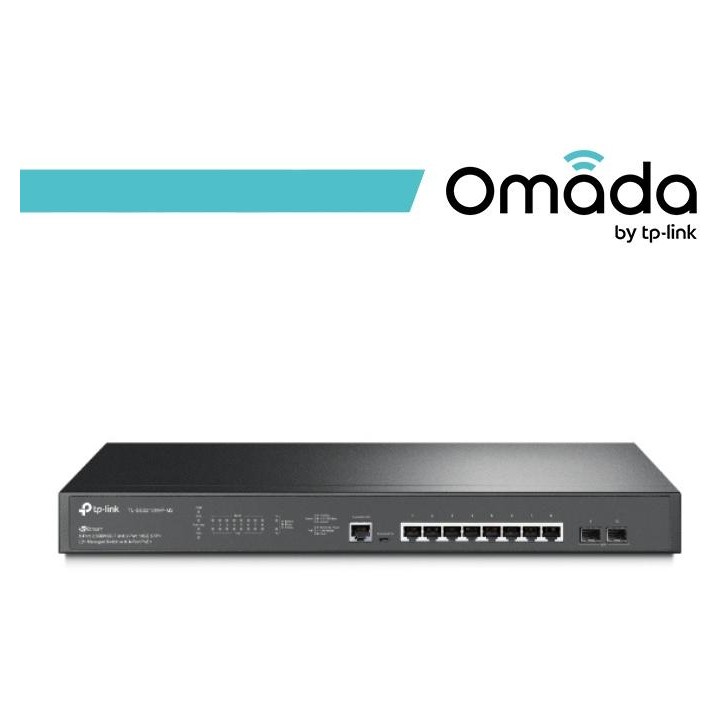 Omada Switch Managed L2+ 8 Porte 2.5GBASE-T PoE+ e 2 Slot SF - SG3210XHP-M2