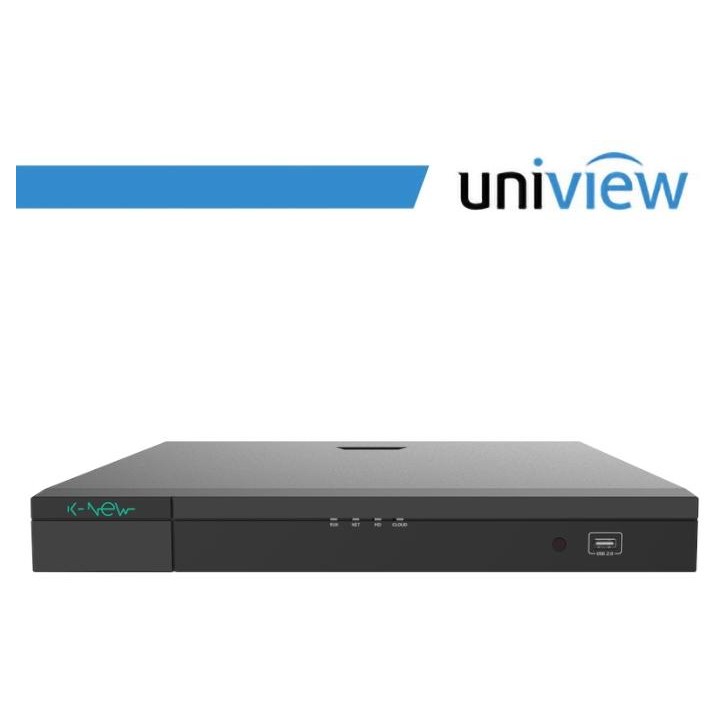 NVR K-NEW Uniview 32 Canali 4K, 2 SATA, Senza Porte PoE