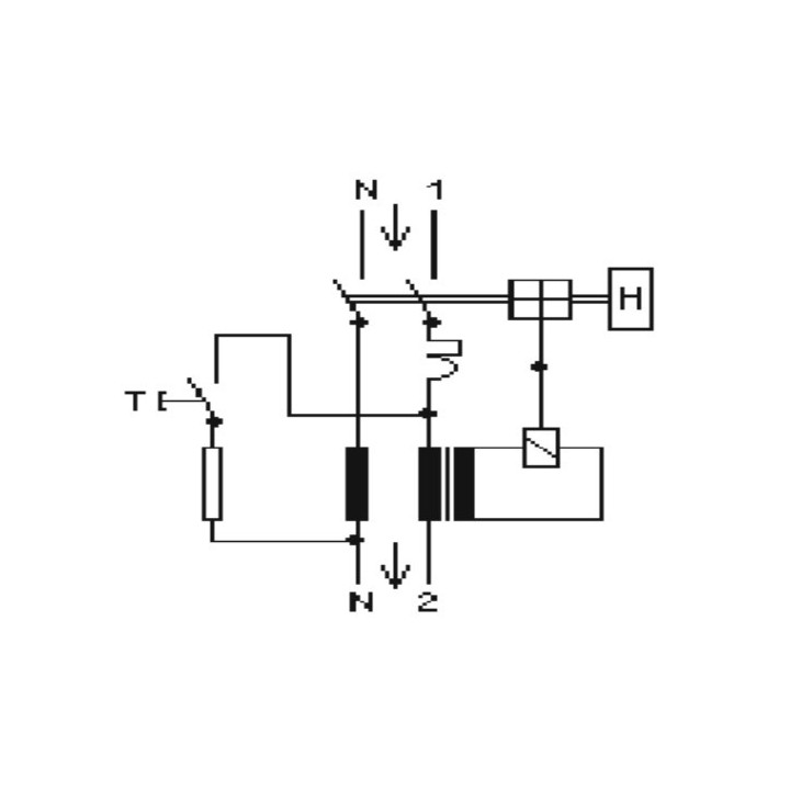 Magnetotermico Differenziale  4,5KA  1P+N  C   AC 30mA (0,03A)  COMTEC