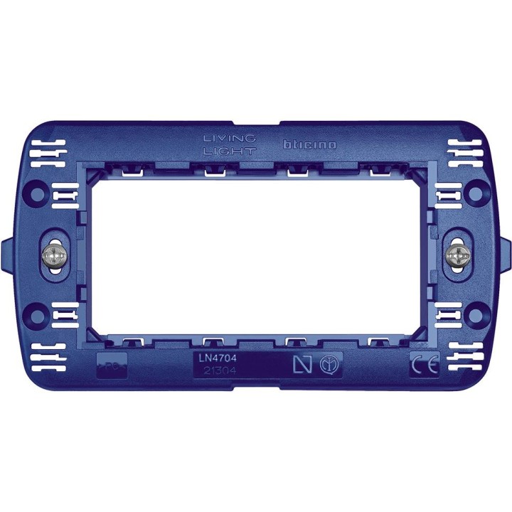 LN4704 Supporto 4 moduli per placche quadre Livinglight e Living International -