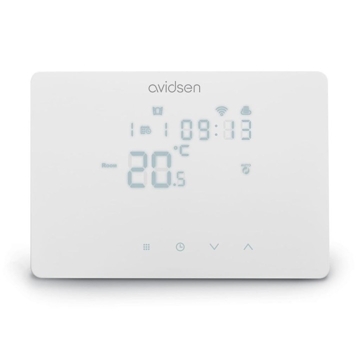 CRONOTERMOSTATO CONNESSO WIFI SMARTHER PARETE BIANCO 230V  (AVIDSEN 127072)