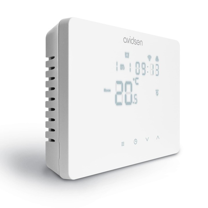 CRONOTERMOSTATO CONNESSO WIFI SMARTHER PARETE BIANCO 230V  (AVIDSEN 127072)