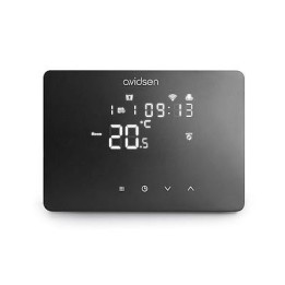 CRONOTERMOSTATO TOUCH CONNESSO WI-FI SMARTHER PARETE NERO 230V  (AVIDSEN 127073)