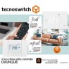 Termostato touch programmabile a parete Wi Fi 230v FEEL2 TE045WB TECNOSWITC