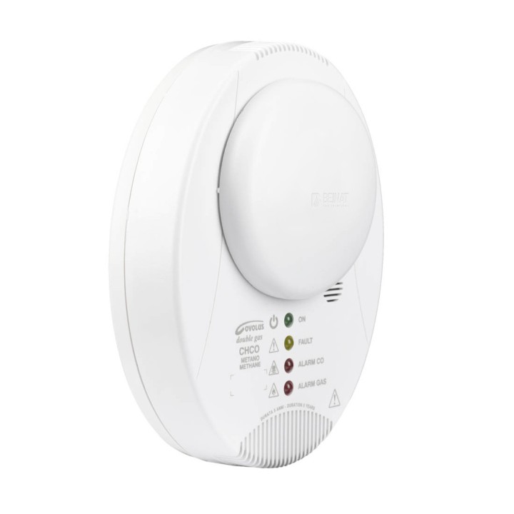 Rilevatore Metano+ Monossido di carbonio (CO) certificato  EN 50291- EN50194 - EN50270