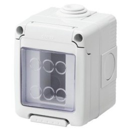 GW27041 CONTENITORE STAGNO  1 POSTO - GRIGIO RAL  - IP55 per APPARECCHI SYSTEM gewiss