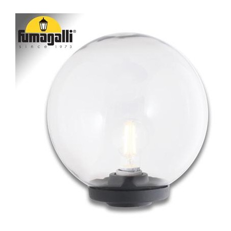 G250 BASE MODERNA NERO TRASP E27 