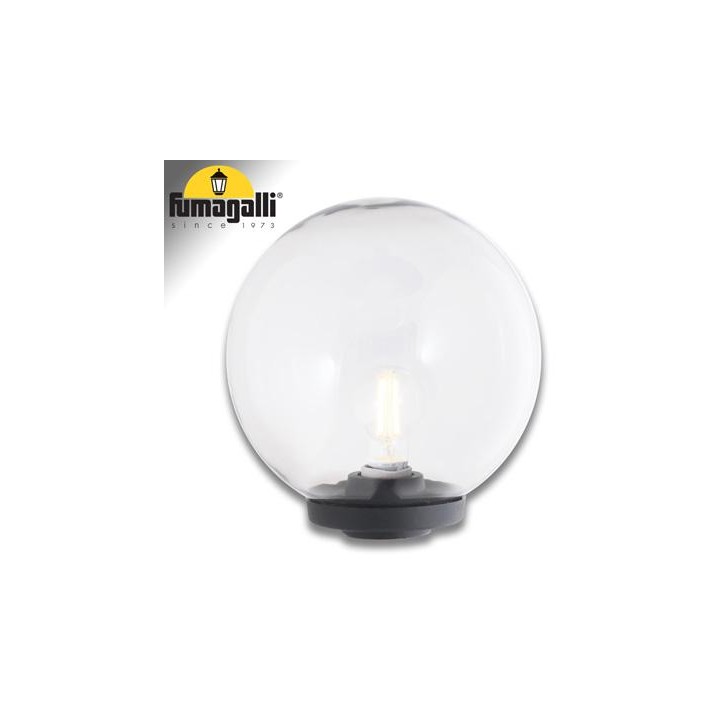 G250 BASE MODERNA NERO TRASP E27 
