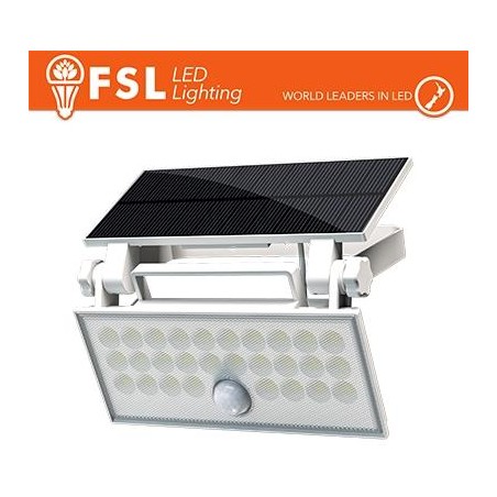 Faro da esterno solare con sensore di movimento 60w (6 led)
