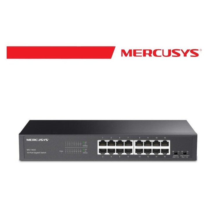 Mercusys 16-Port Gigabit Desktop/Rackmount Switch - MS116GS