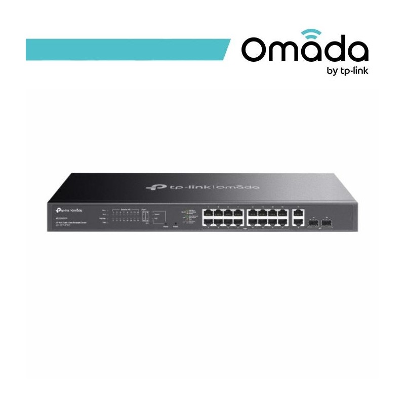 Omada 20-Port Gigabit Easy Managed Switch with 16-Port PoE+ - ES220GMP