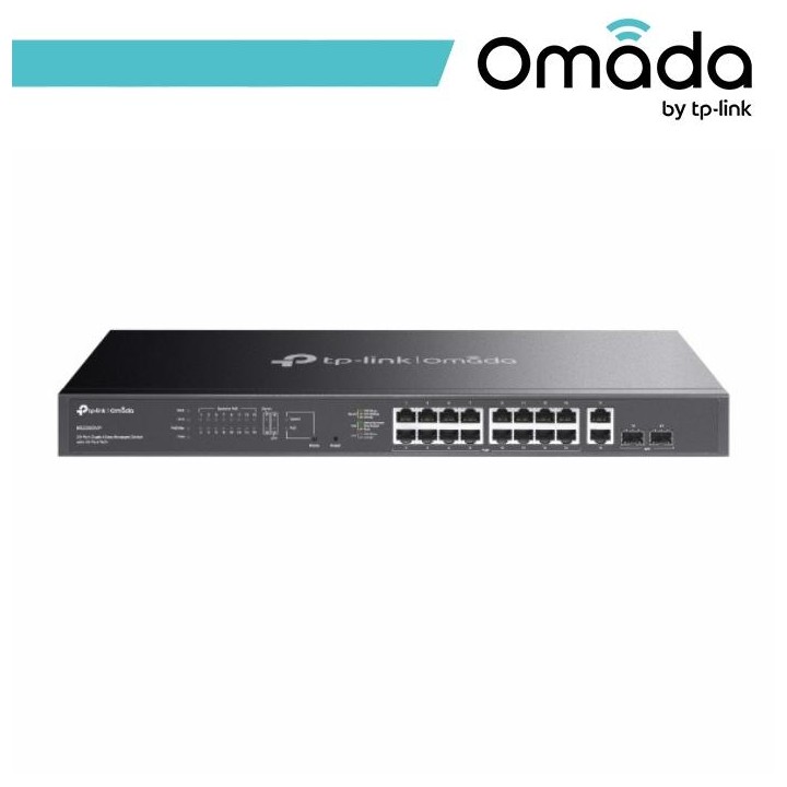 Omada 20-Port Gigabit Easy Managed Switch with 16-Port PoE+ - ES220GMP