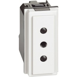 (promo ) KW4113   Presa  2P+T 10A  250Vac  LIVING NOW  BIANCO