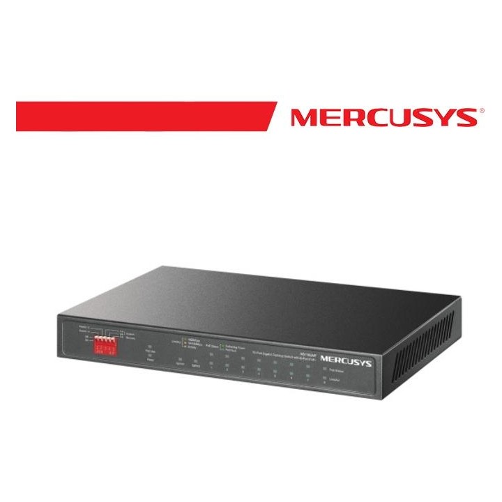 Mercusys 10-Port Gigabit Desktop Switch with 8-Port PoE+ - MS110GMP