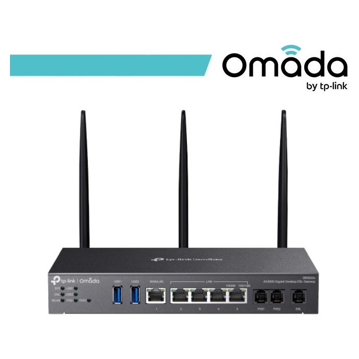 Omada Gateway Desktop Gigabit Wi-Fi 6 AX3000 DSL - DR3650v