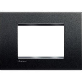 LNA4803AR  BTICINO placca quadra 3 moduli - antracite - materiale tecnopolimero